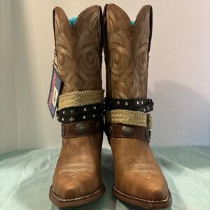 Women's Durango Accessory Western Boot  DRD0122 Tan ~ NEW 8.5 M NWOB